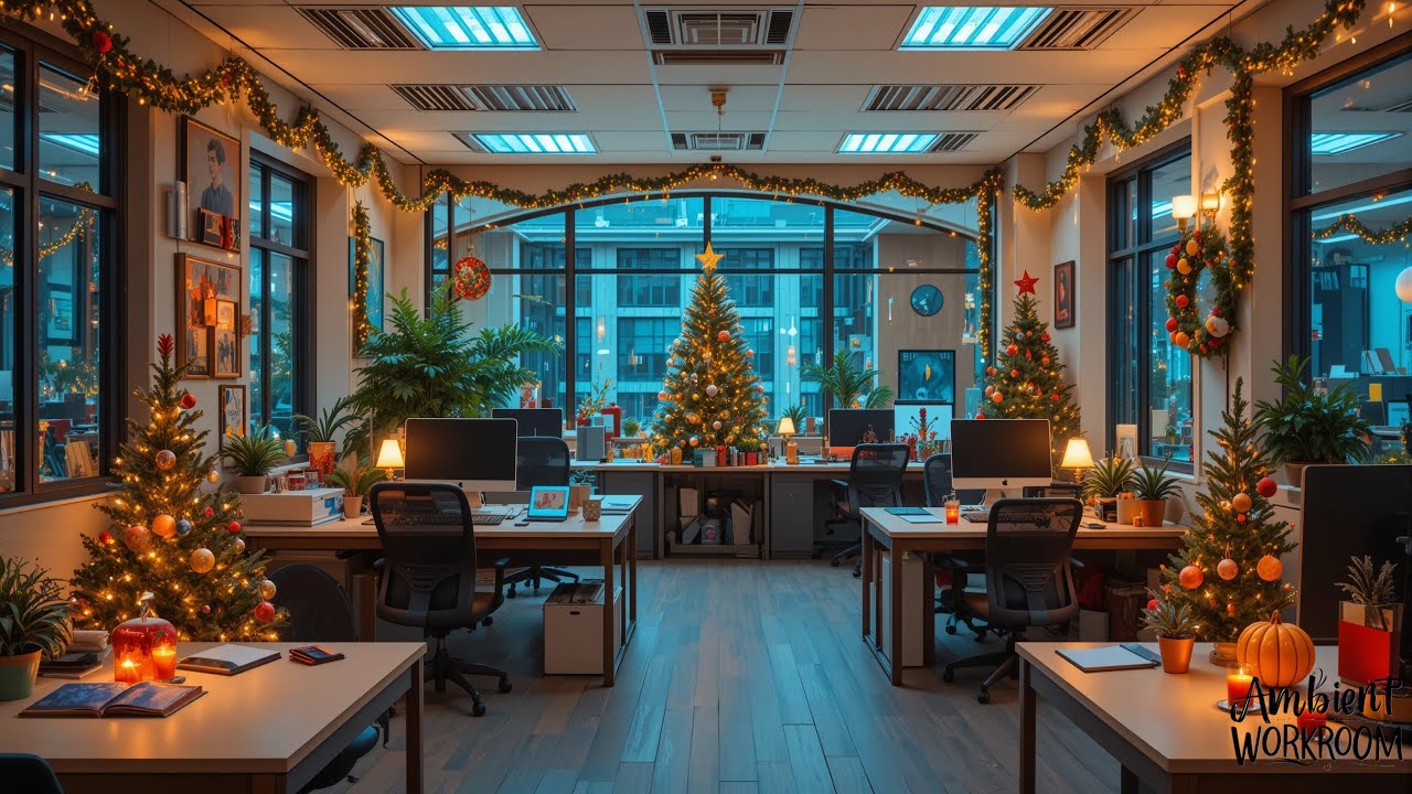 Relaxing Christmas Office Music Calm Holiday Background for Work & Focus