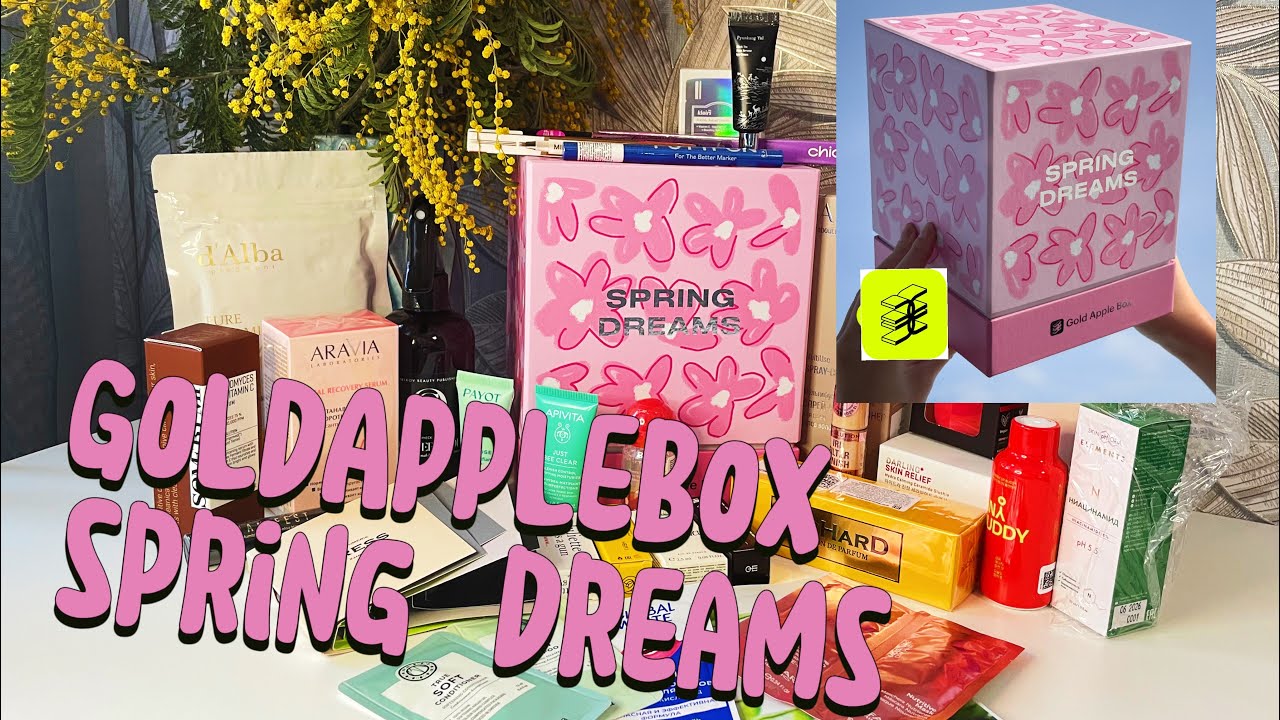 GOLDAPPLEBOX Spring dreams🌸Обзор нового бьюти бокса от Золотого яблока🥰#золотоеяблоко #бьютибокс