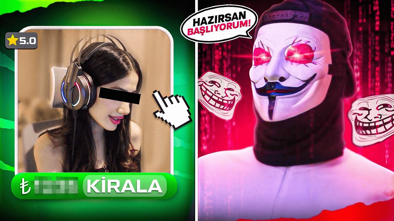KIZ OYUN KOÇUNU ÖNCE NOOB GİBİ OYNAYIP SONRA HİLEYLE TROLLEDİM! (CS 2)