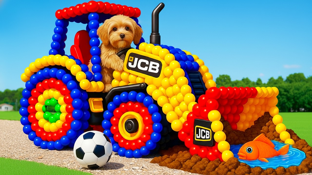 The mascot vibrato assistant JCB placed on the football field is popular #cars #truck #tractor