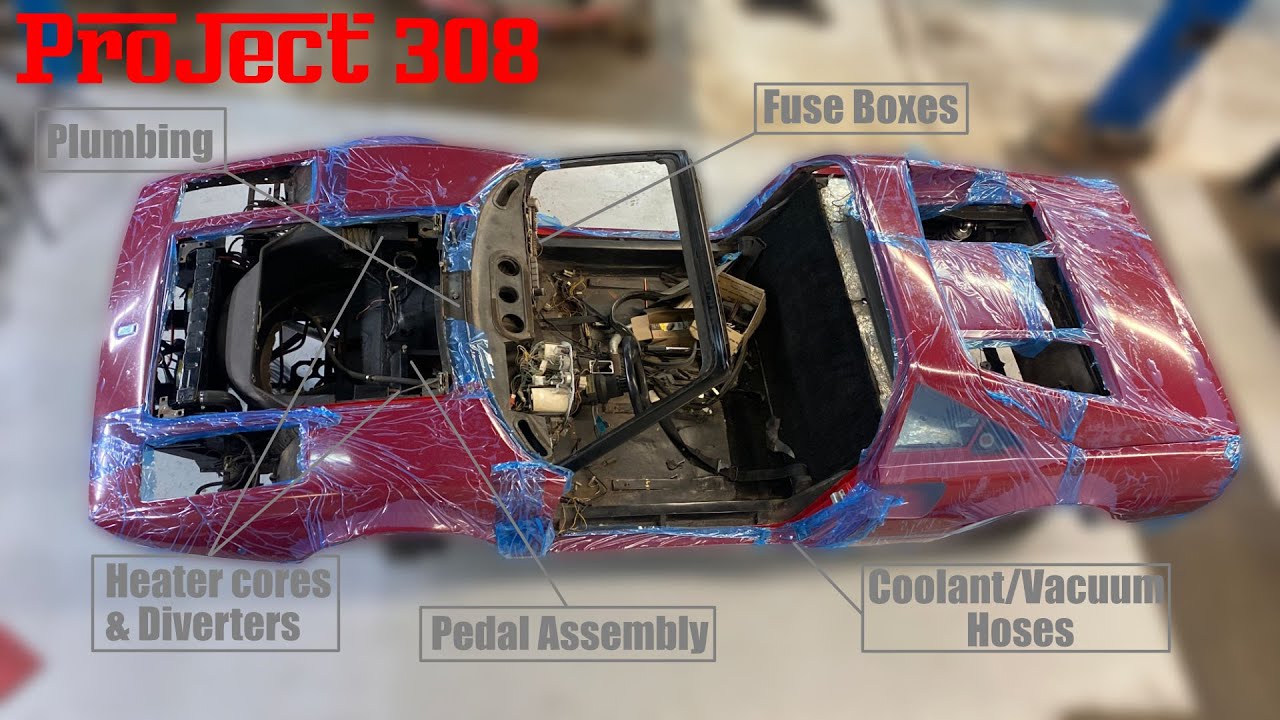 #Ferrari 308 GTS rebuild.  Much Progress.