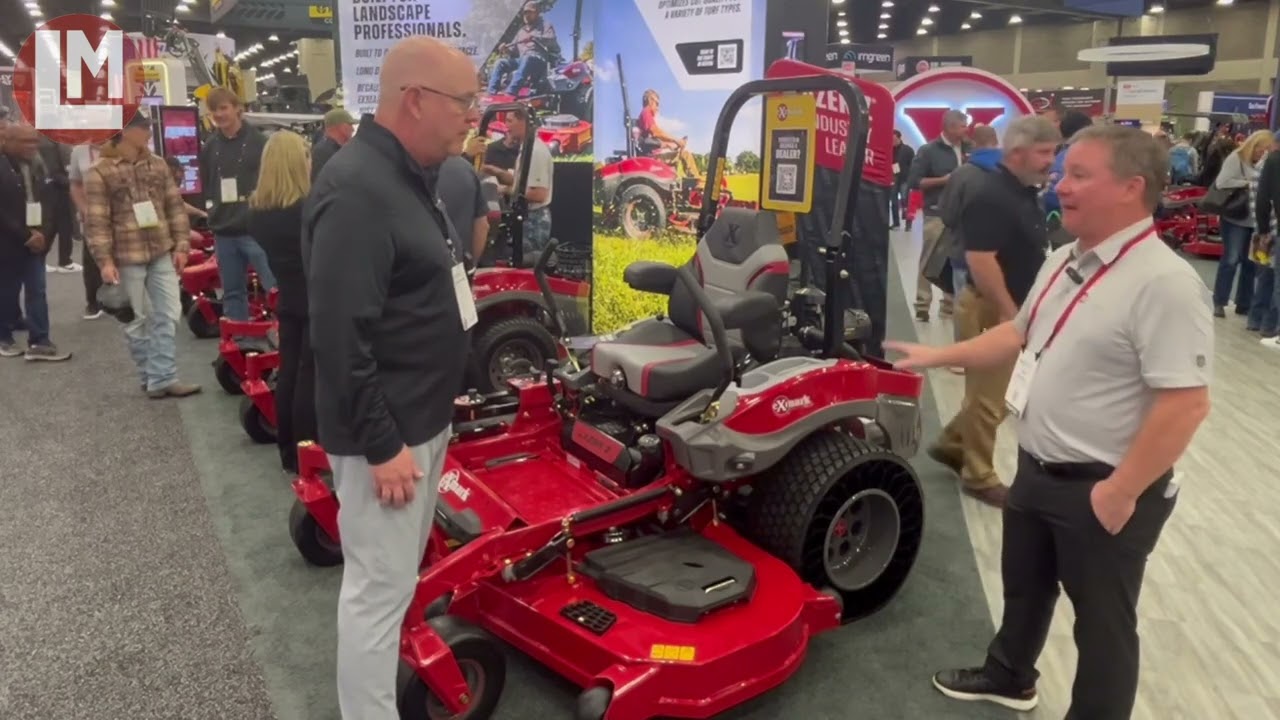 Exmark's Lazer Z X-Series zero-turn mower at Equip Expo