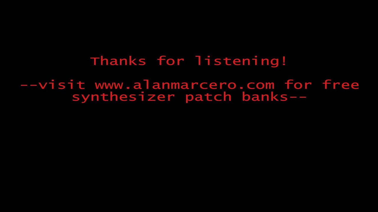 Roland JP8000 and JP8080 Alan-M Trance / Dubstep Patches [HD]