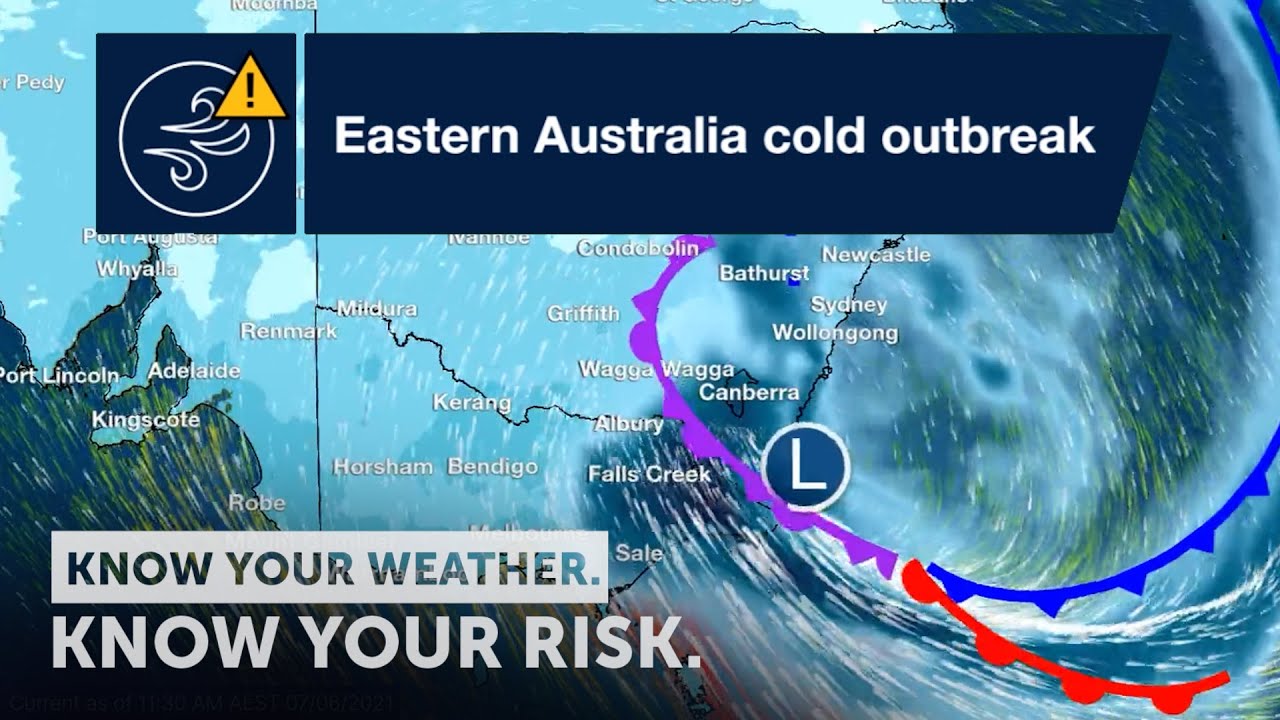 Severe Weather Update: eastern Australia cold outbreak - 7 June 2021