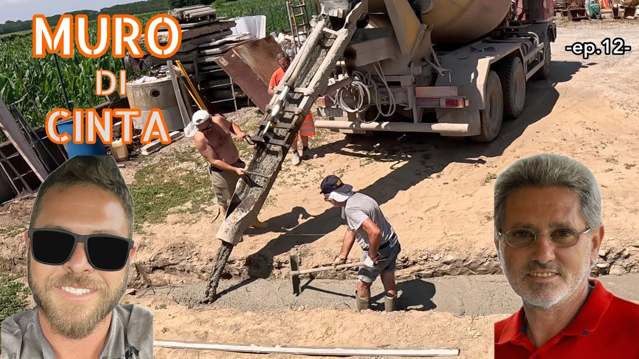 REINFORCED CONCRETE PERIMETER WALL CONSTRUCTION | COSTRUZIONE MURO DI CINTA IN CEMENTO ARMATO
