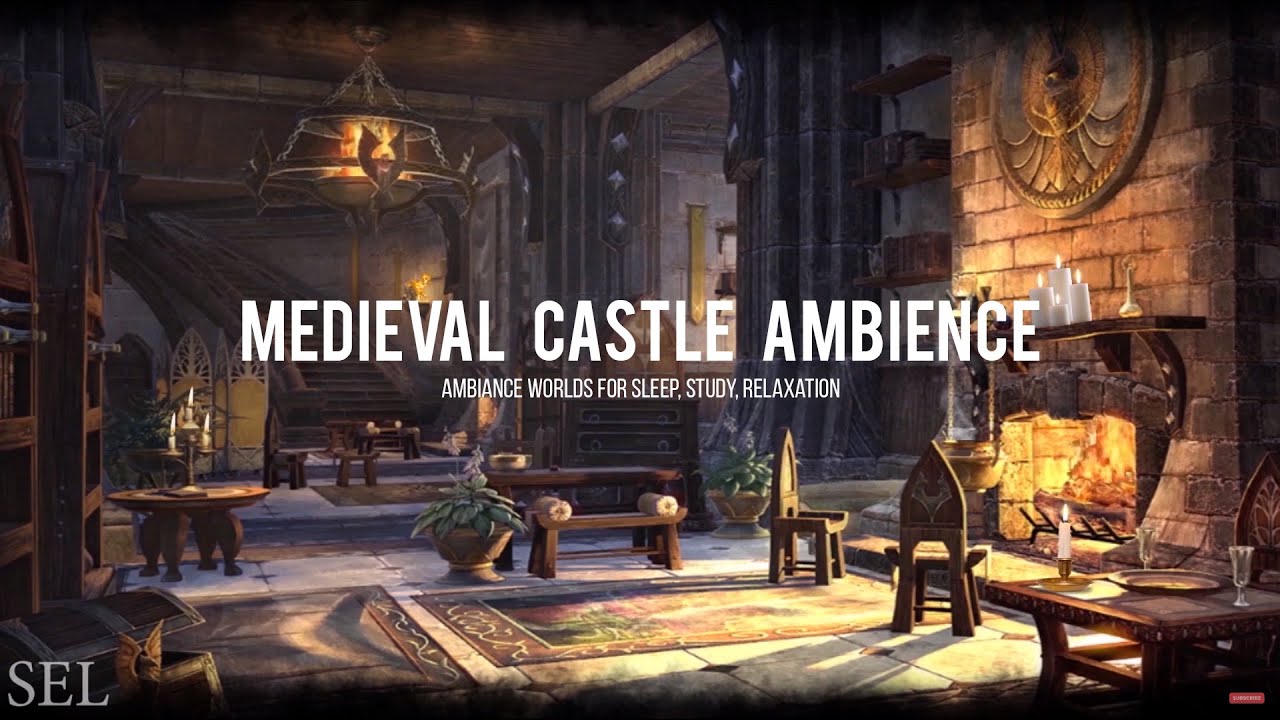ASMR Ambience. Medieval Castle Ambience. ASMR Sleep Ambience