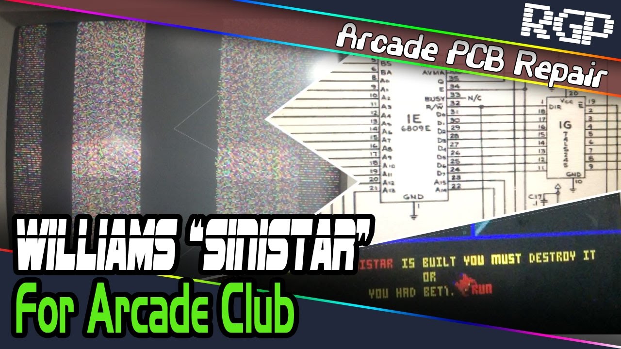 Williams Sinistar (1982) Arcade PCB Repair for Arcade Club, Bury