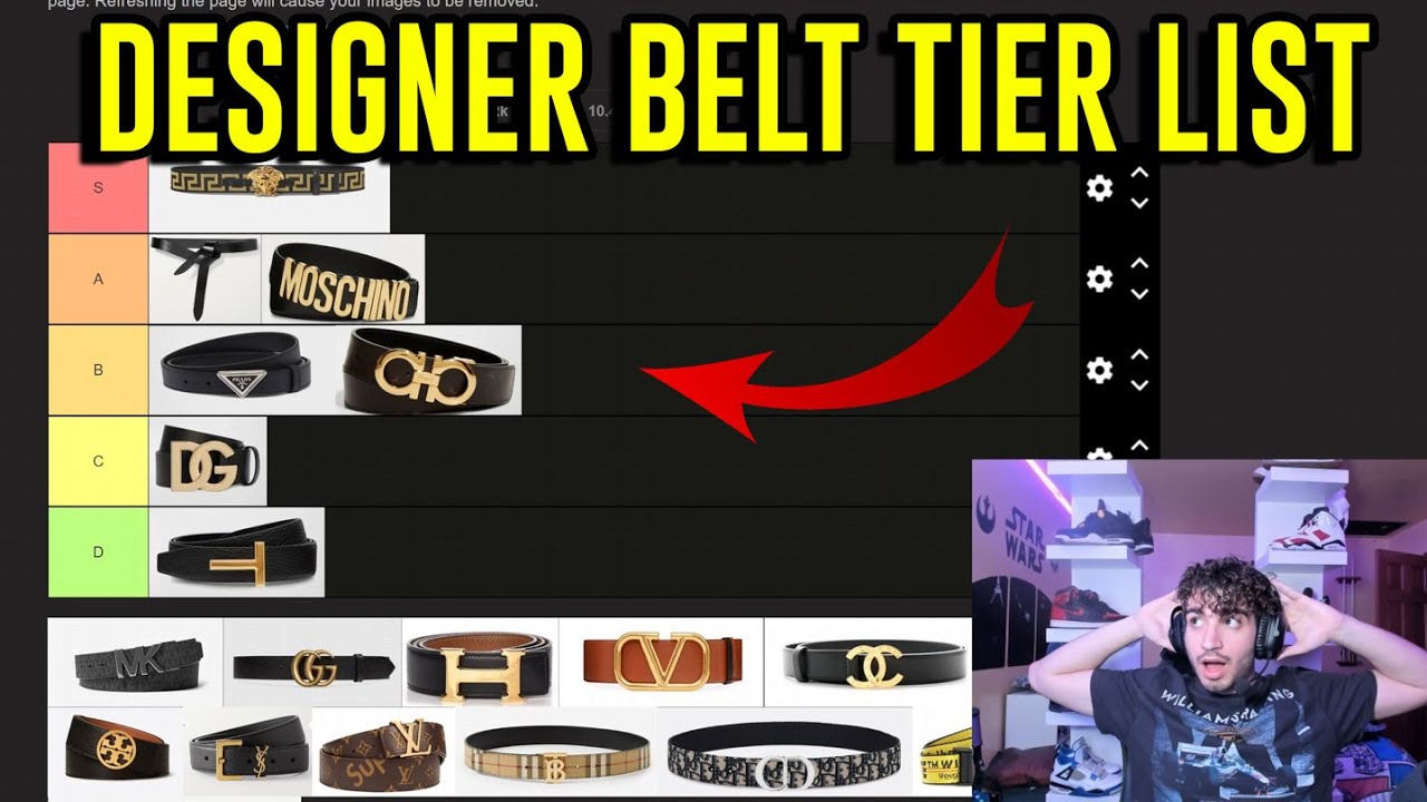DESIGNER BELT TIER LIST | THE BEST TO FLEX?