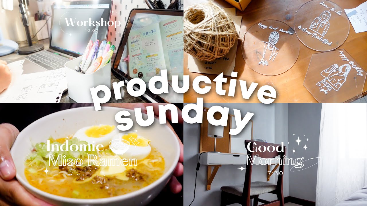 a day in my life : productive sunday | packing orders & online workshop