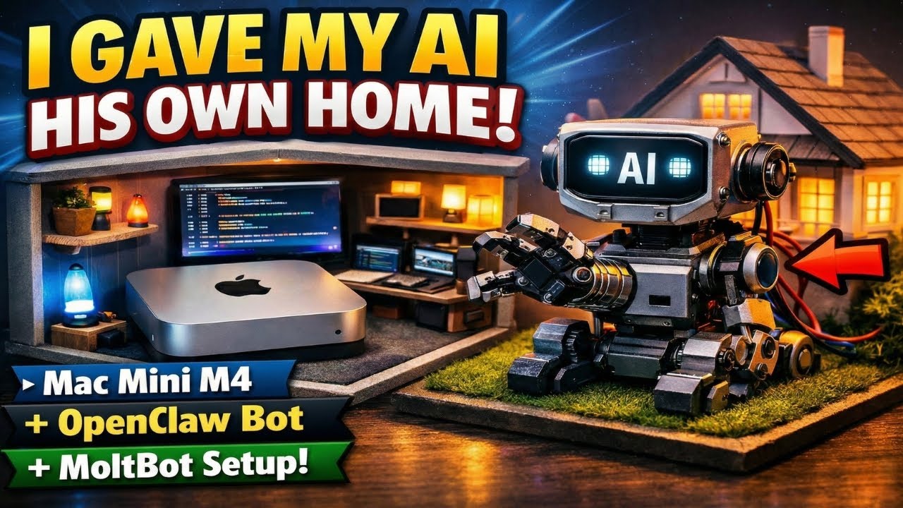 I Gave My AI His Own Home - Mac Mini M4 + OpenClaw/ClawdBot/MoltBot Full Setup