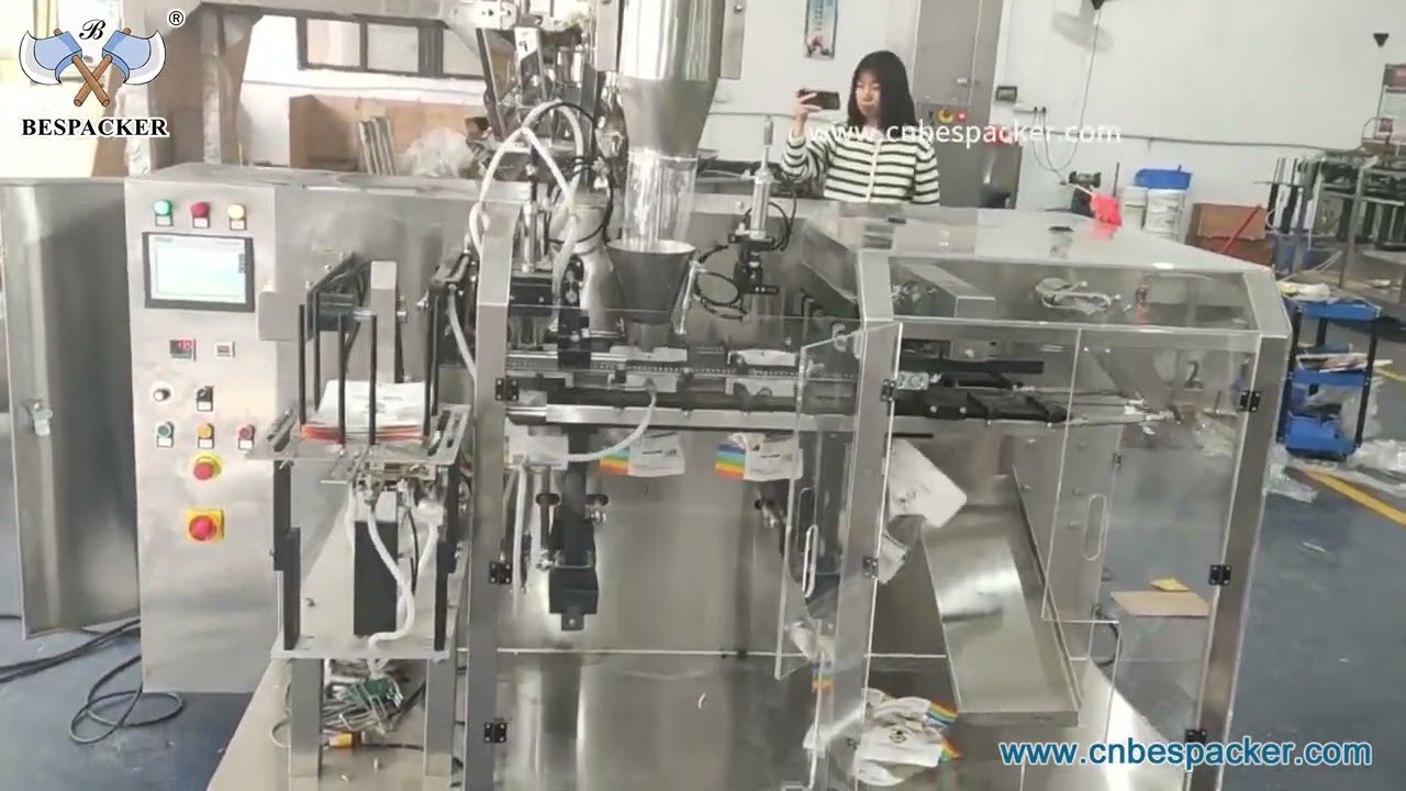 Bespacker Corn Nuts Coffee Beans Maize Wheat Rice Bag Packing Machine SQ12832-384