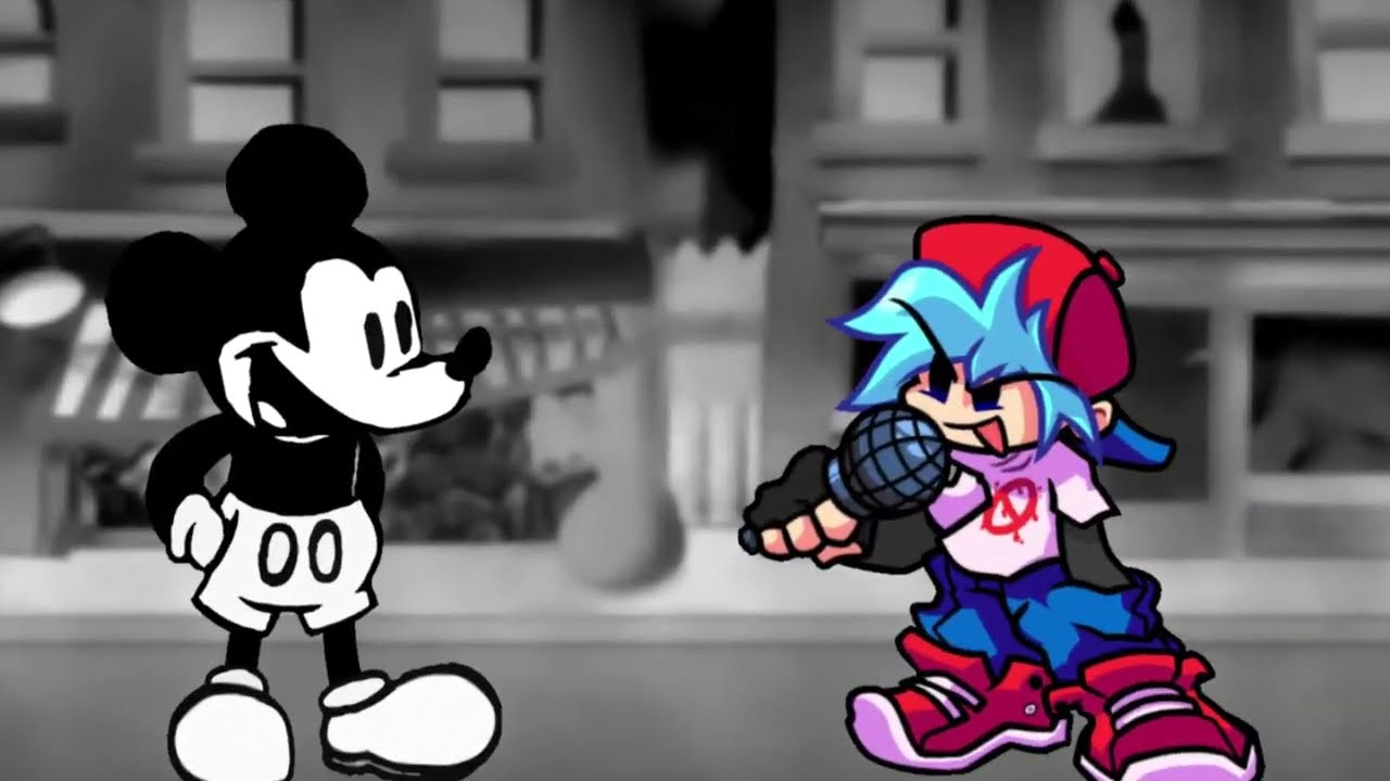 fnf happy suicide mouse vs bf happy but sing it
