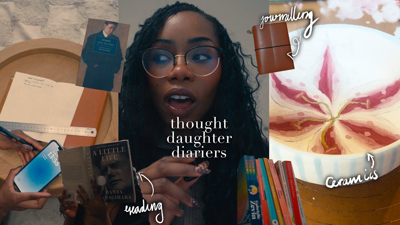 Reading, Journalling, Clay-Painting and Bookstore Visits 📖 | Thought Daughter Diaries 🐇🎻