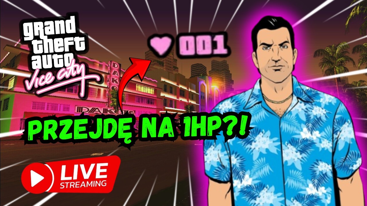 🔴GTA Vice City - Czy da się przejść mając 1hp?
