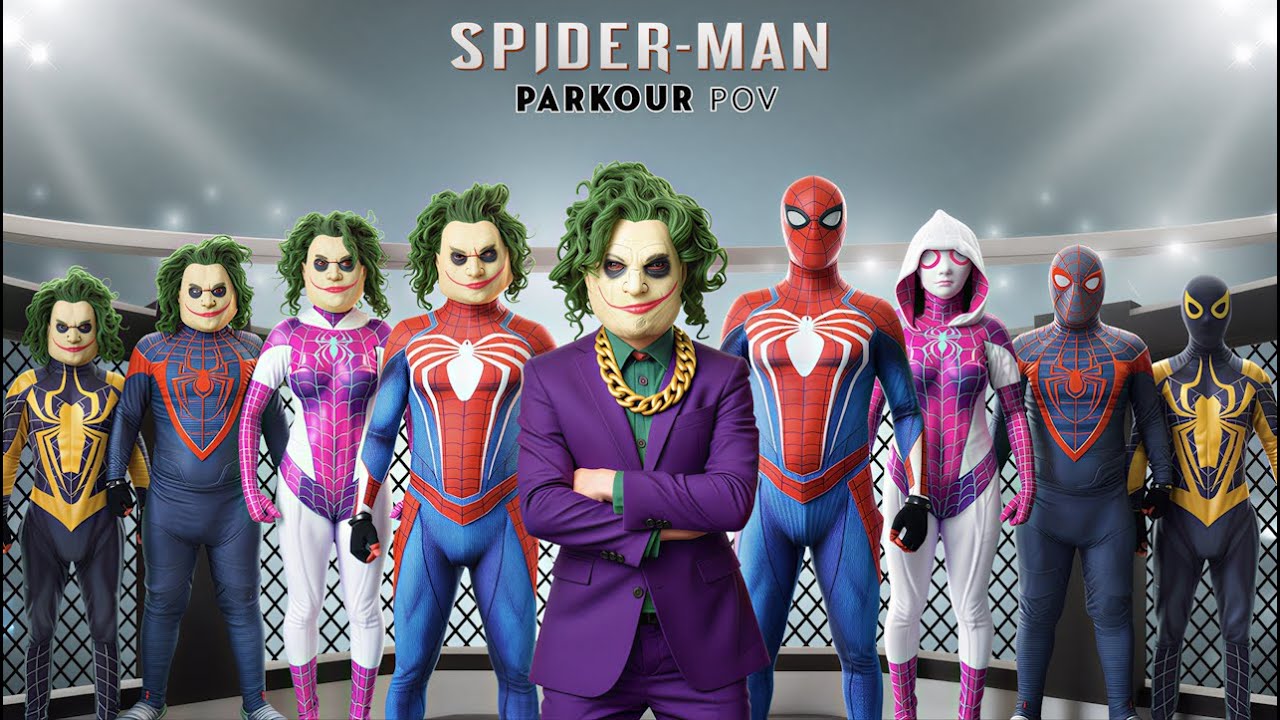 スパイダーマンチーム VS ジョーカーのクローン軍団