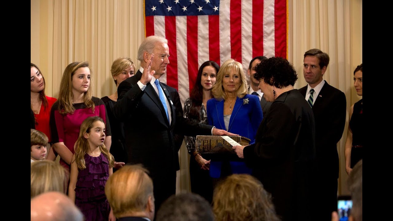 Vice President Biden Takes the Oath of Office