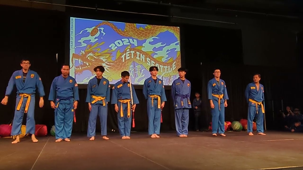 Tết in Seattle 2024 - Vovinam instructor performance [9m:1sec]