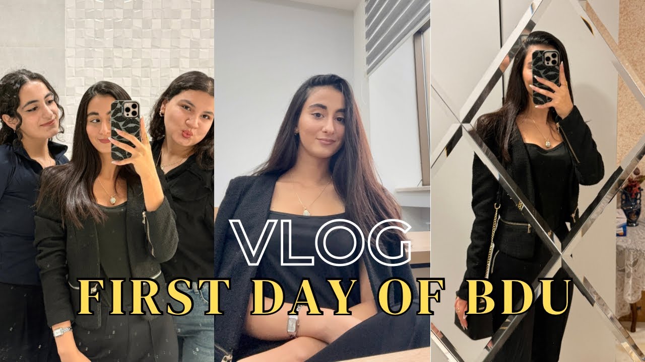 Universitetin ilk günü 💞 | BDU Jurnalistika | #vlog #beniöneçıkart 