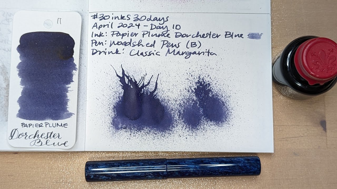 #30inks30days April 2024, Day 10 - Dorchester Blue