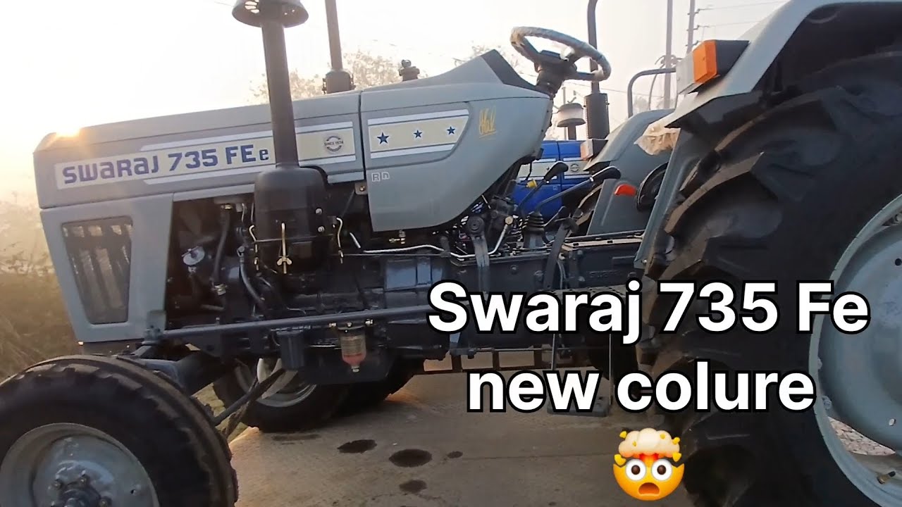 New swaraj 735 fe and new colour #swaraj #swaraj735fe #swarajtractor #kishan#swarajtractarpower 