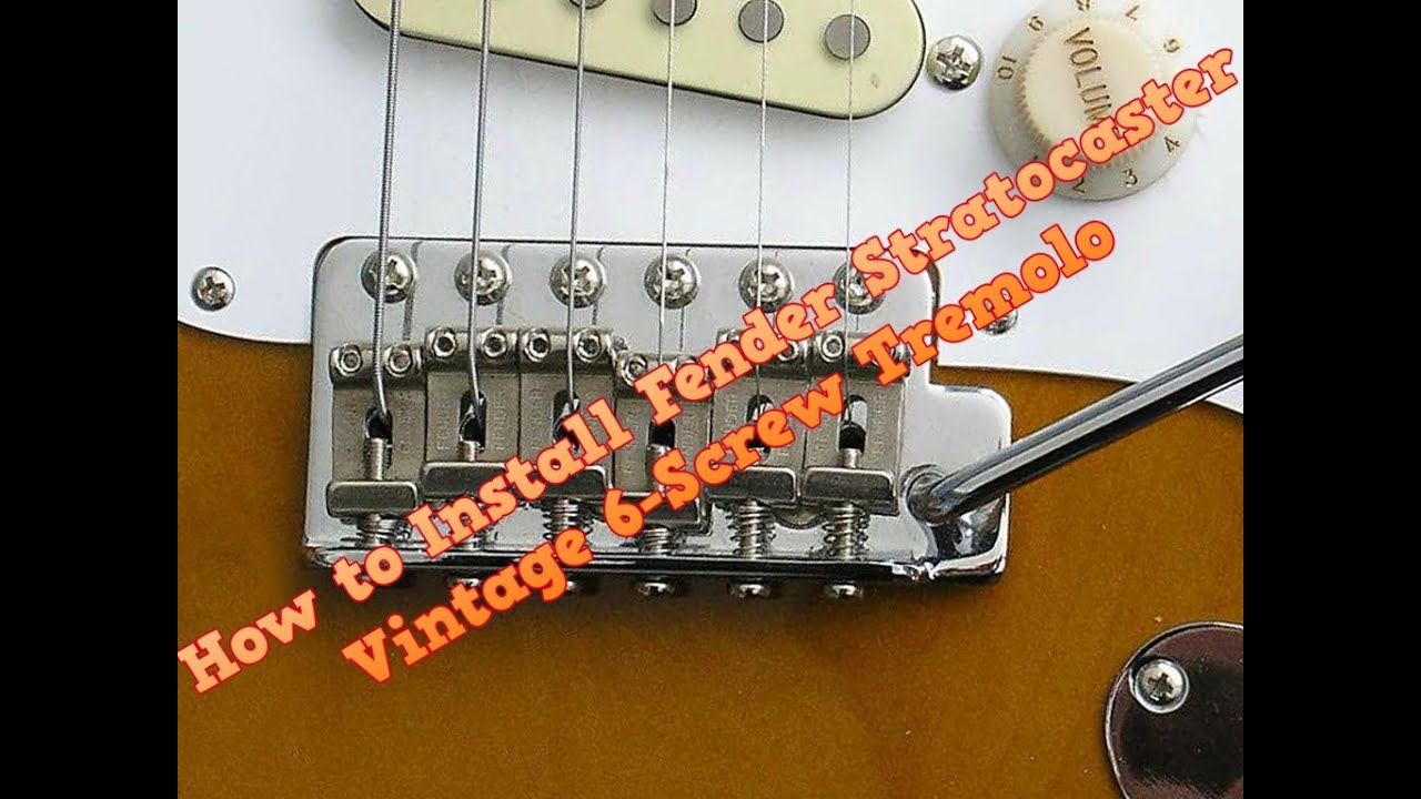 Installing the 6 Screw Vintage Style Tremolo on a Fender Stratocaster