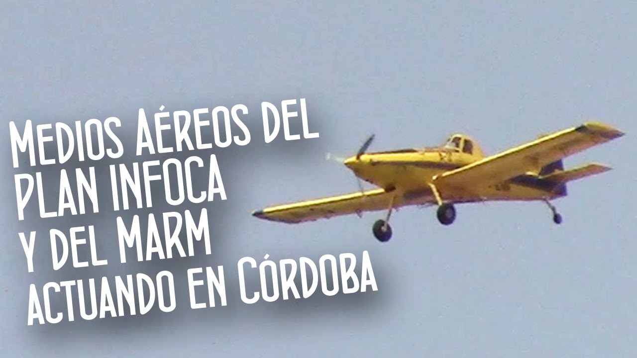Medios Aéreos Plan INFOCA y MAGRAMA en Incendio Córdoba | +Vídeos