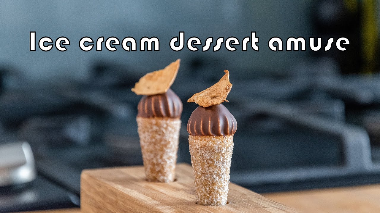 Ice cream cone dessert amuse