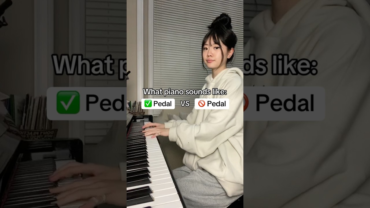 What piano sounds like WITH AND WITHOUT pedals 👀 #piano #lacampanella #shorts #fyp #classicalmusic