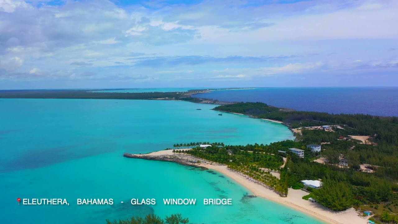 Eleuthera, Bahamas   Glass Window Bridge part 1 | 4k Drone Flyover