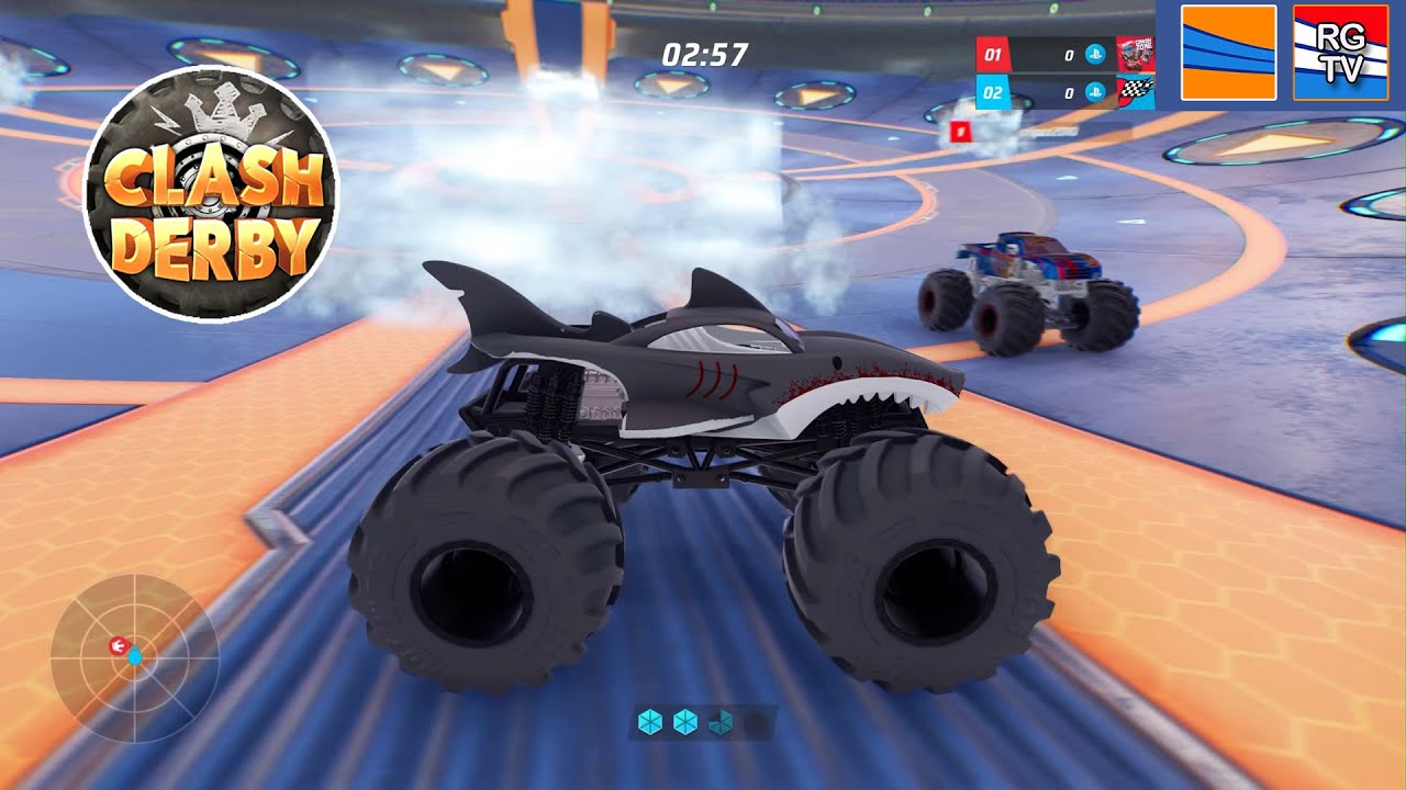 Clash Derby with Bruce from Jaws Tiger Shark in Ice Arena