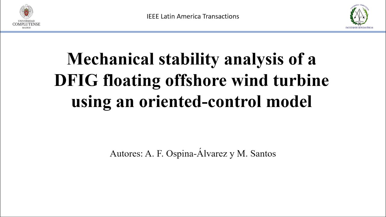 Mechanical stability analysis of a DFIG floating offshore wind turbine