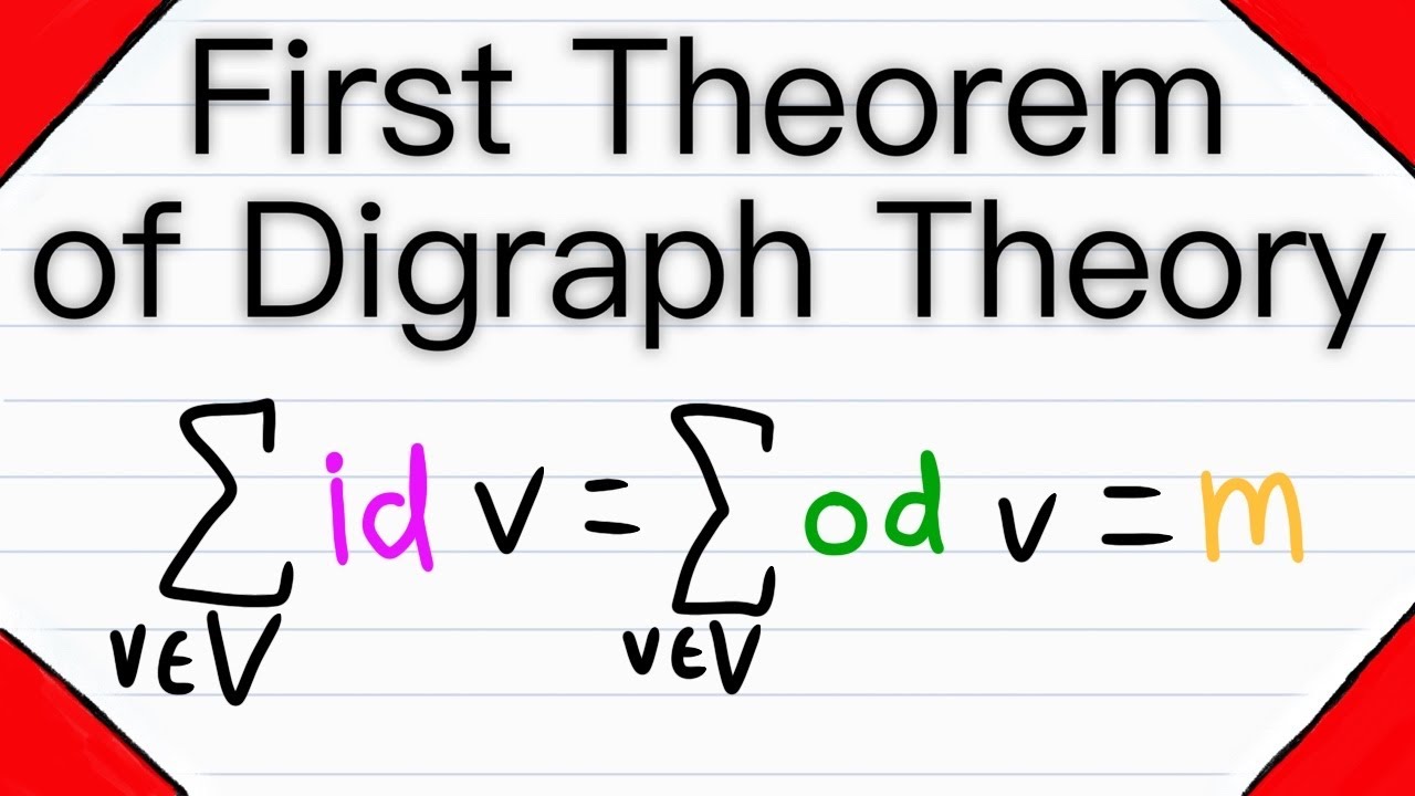 First Theorem of Directed Graphs | Digraph Theory