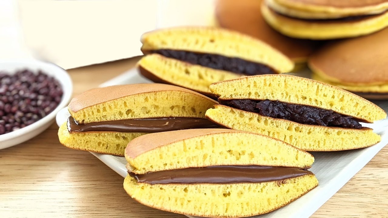 Recette Japonaise: DORAYAKI au ANKO - Dessert FACILE - HOP DANS LE WOK