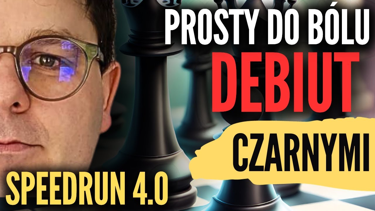 PROSTY do BÓLU DEBIUT czarnymi: jak reagować w grze środkowej | Speedrun 4.0