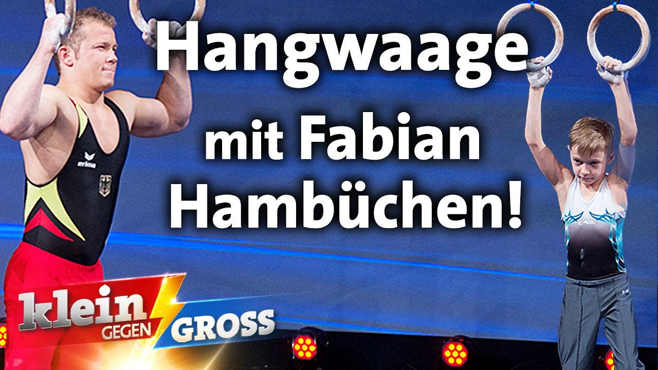 Ist 8-J&auml;hriger st&auml;rker als Fabian Hamb&uuml;chen? Die Hangwaage-Challenge! | Klein gegen Gro&szlig;