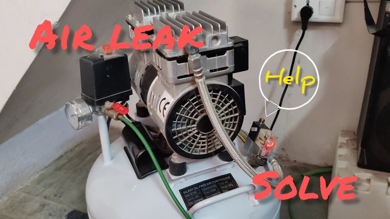 Repair of Air Leak from Dental Compressor | May Help You Someday | Small Mechanical Problem Solve
