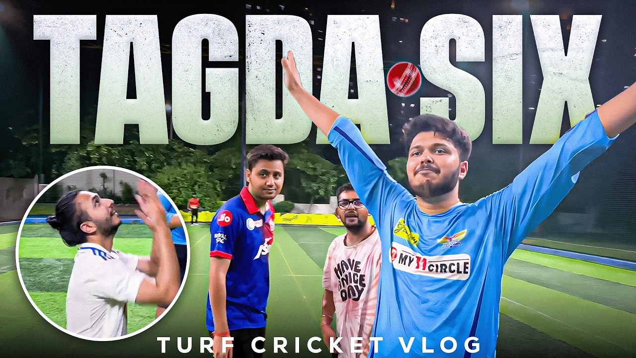 Divanshu vs Rajesh in the final over, who wins? | Turf cricket vlog  @Thesliptalks @Rrajeshyadav