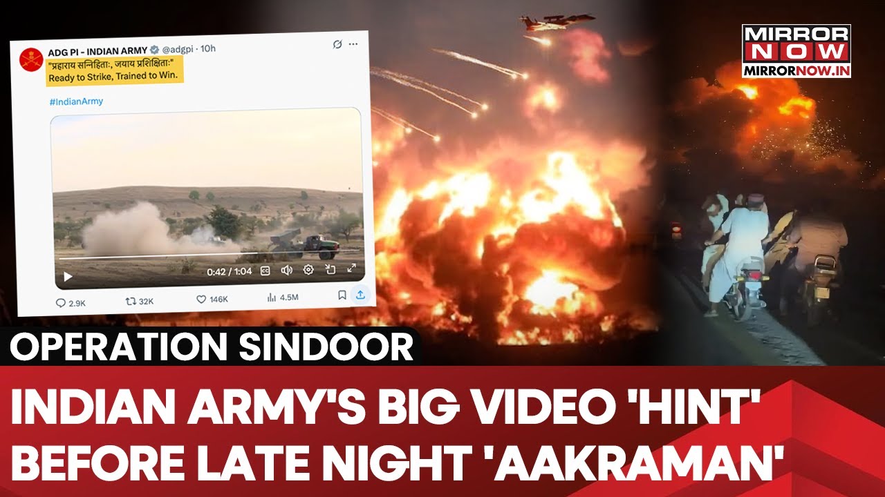 Operation Sindoor: Indian Army's Big Video 'Hint' Before Late Night 'Aakraman' In Pakistan? | Watch