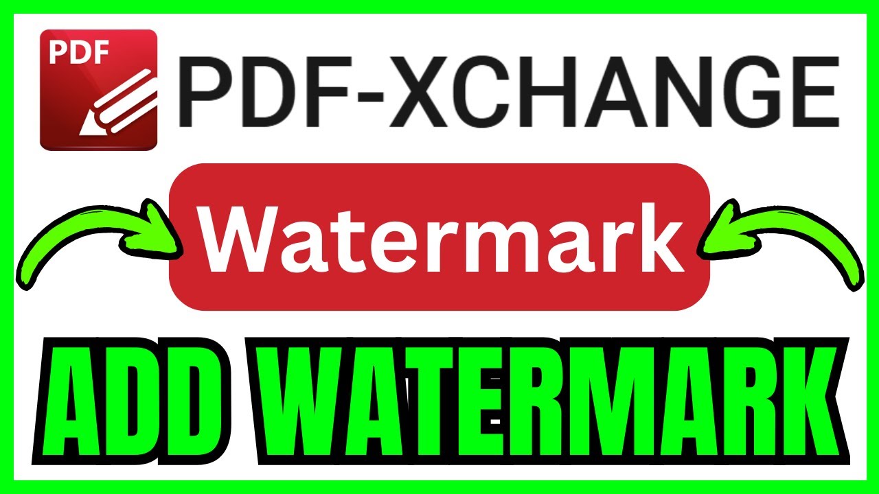 How To ADD WATERMARK In PDF XChange Editor (QUICK & EASY) 2026