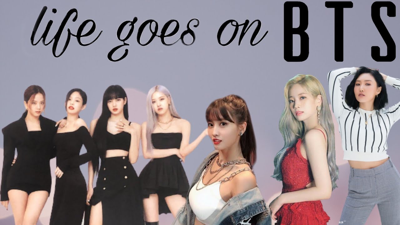Blackpink REAGINDO a Life Goes On (BTS) ft.. Dahyun, Momo e Hwasa.
