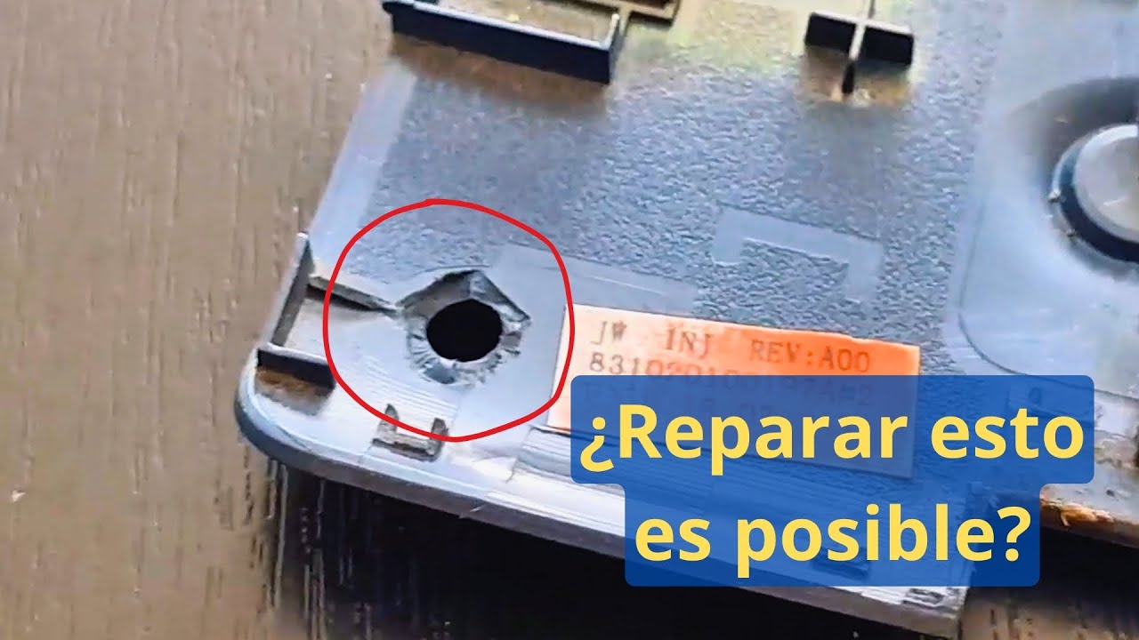 ¿Es posible reparar esto en las carcasas de Laptops?