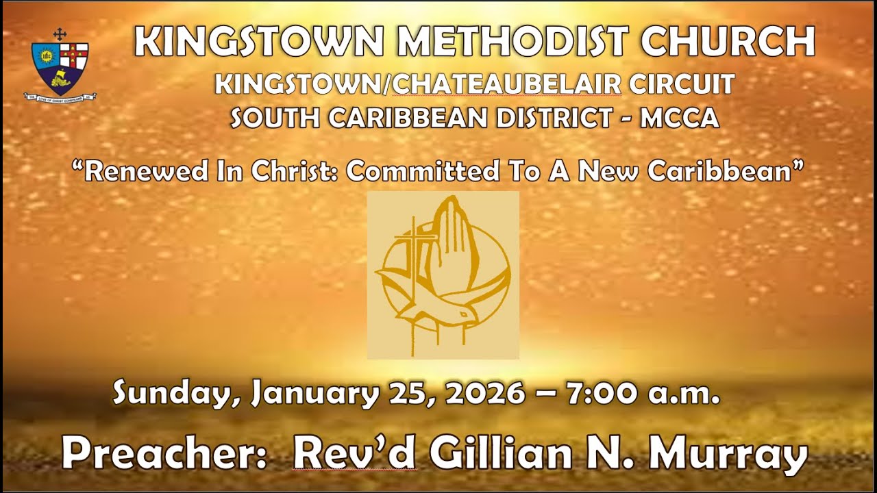 Kingstown Methodist Church Morning Worship Service - Sunday, January 25th, 2026, at 7:00 a.m.