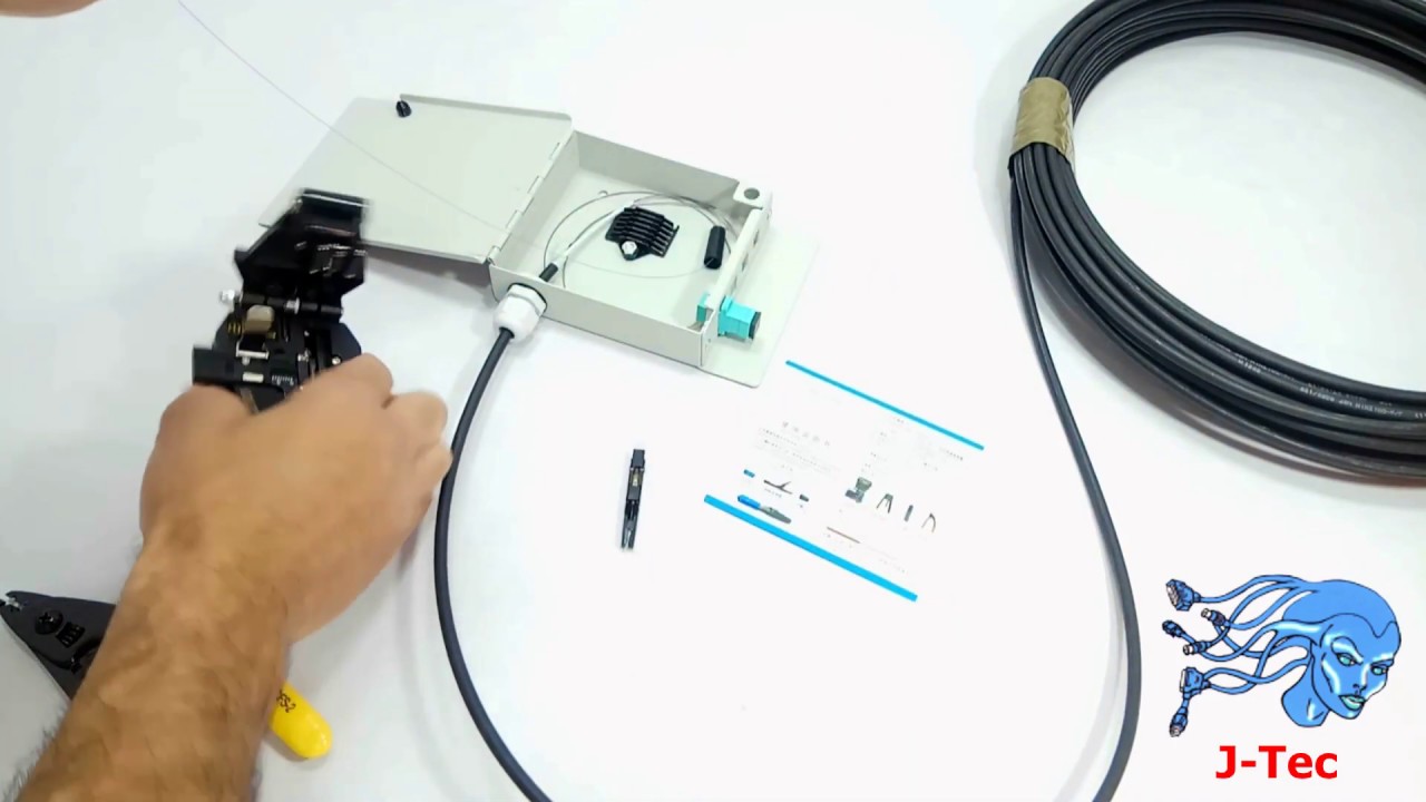 Caja fibra optica conexión sin fusionadora