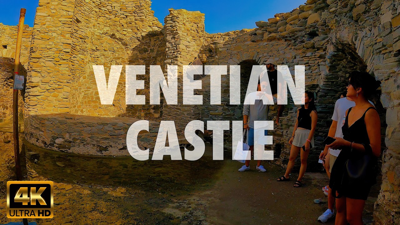 Exploring a Venetian Castle - A Walk Through a Sea Fortress of Myth and Sunset in Paros in 4K