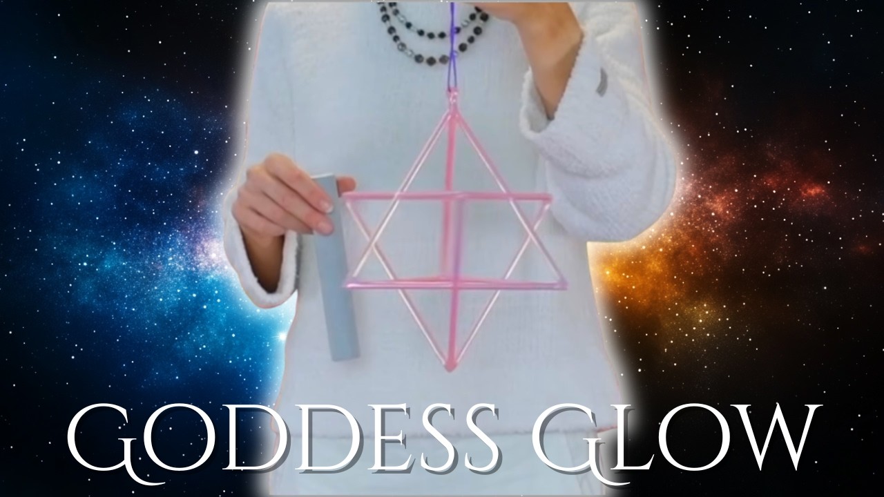 Goddess Glow Crystal Singing Merkaba (7.5”) | Sacred Geometry Sound