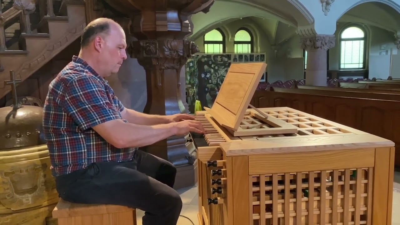 Klangproben der Truhenorgel in der Leipziger Michaeliskirche