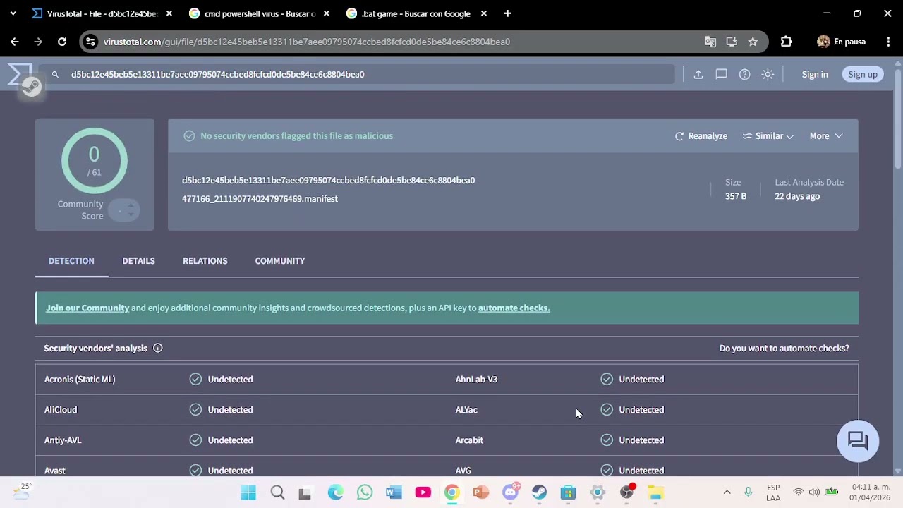 Do Steam free games (discord bots) have virus?