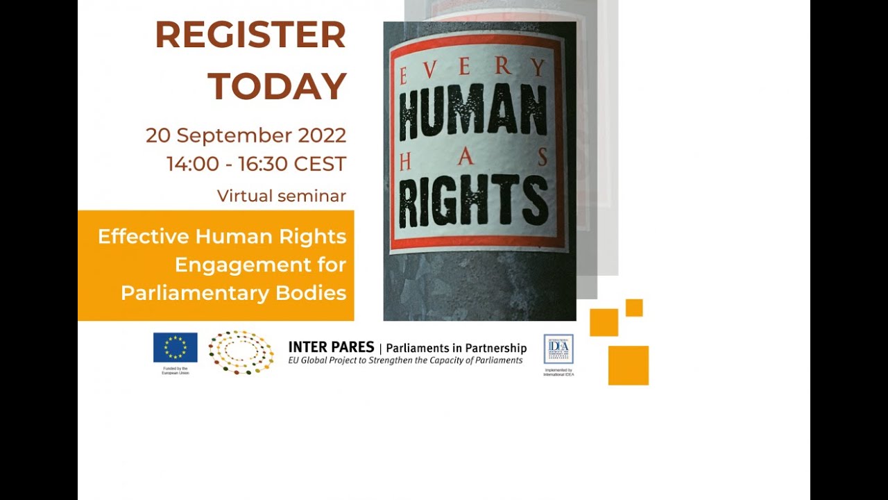 Effective Human Rights Engagement for Parliamentary Bodies Toolkit launch