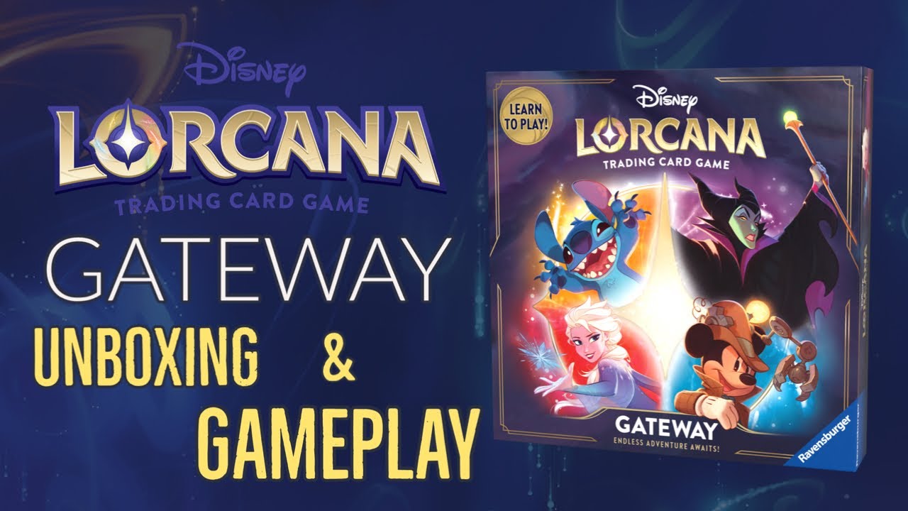 Распаковка и игровой процесс Disney Lorcana Gateway — учитесь играть! #lorcana #disneylorcana #di...