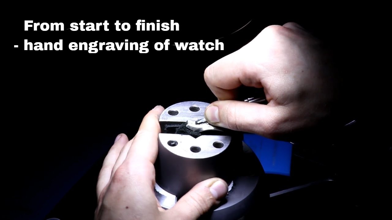 From start to finish - hand engraving of watch part 1 | Reinis Stripnieks